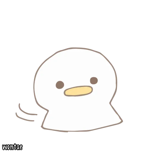 ☁️ Стикер «말랑오리 꾸왁» для Telegram