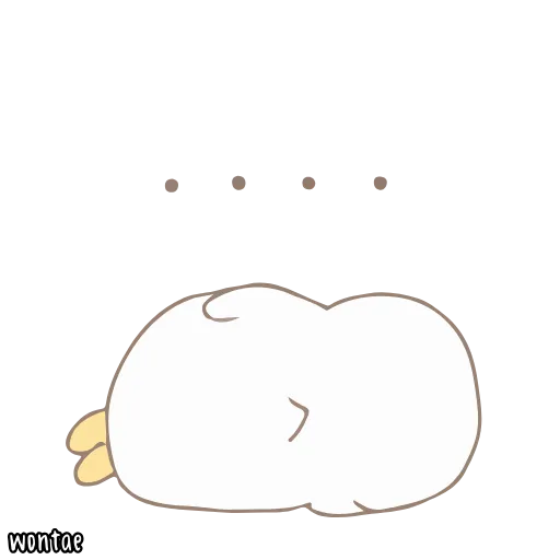 ☁️ Стикер «말랑오리 꾸왁» для Telegram
