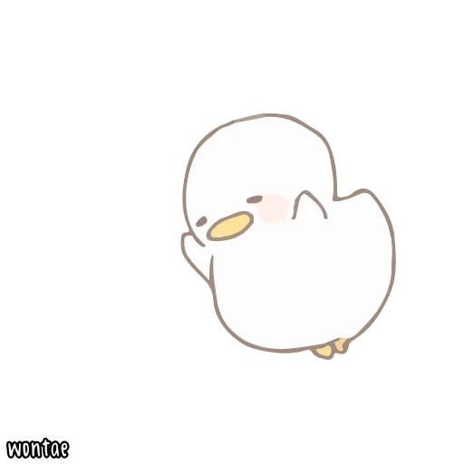☁️ Стикер «말랑오리 꾸왁» для Telegram