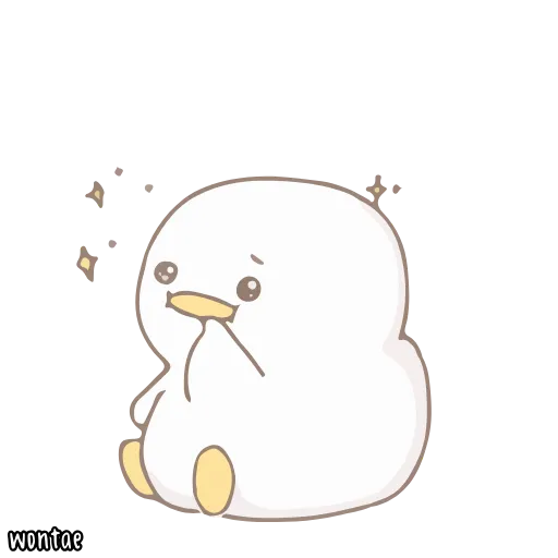 ☁️ Стикер «말랑오리 꾸왁» для Telegram