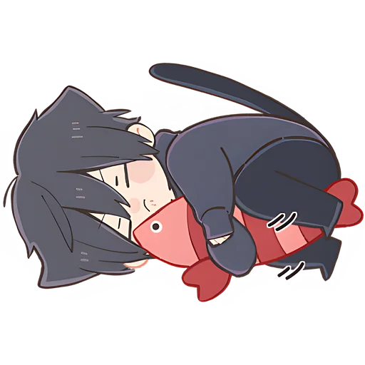 😴 Стикер «Мальчик котик» для Telegram