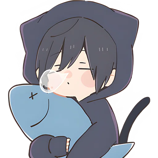 😴 Стикер «Мальчик котик» для Telegram