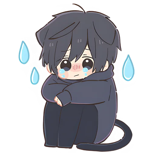 😭 Стикер «Мальчик котик» для Telegram