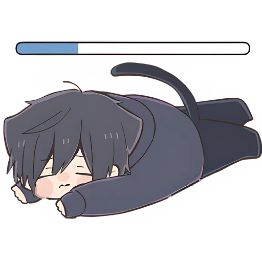 😴 Стикер «Мальчик котик» для Telegram