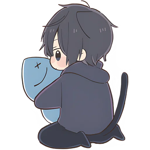 🤗 Стикер «Мальчик котик» для Telegram