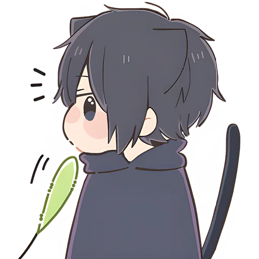 😍 Стикер «Мальчик котик» для Telegram