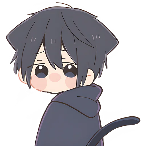 🥺 Стикер «Мальчик котик» для Telegram