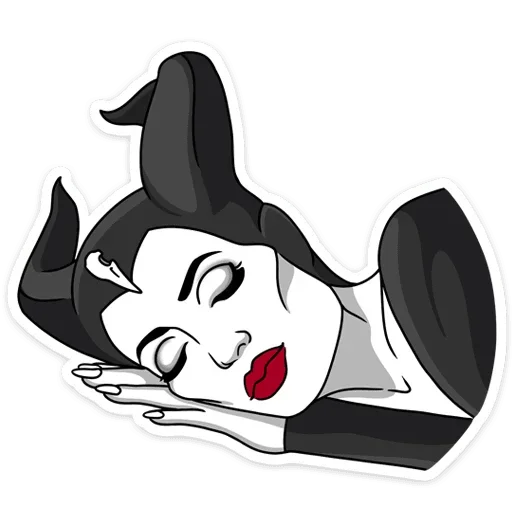 😴 Стикер «Малефисента Владычица тьмы» для Telegram