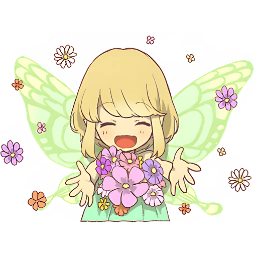 💐 Стикер «Маленькая фея» для Telegram