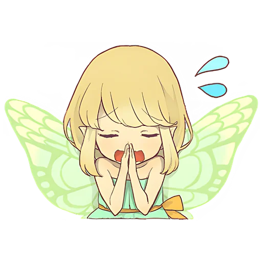 🙏 Стикер «Маленькая фея» для Telegram