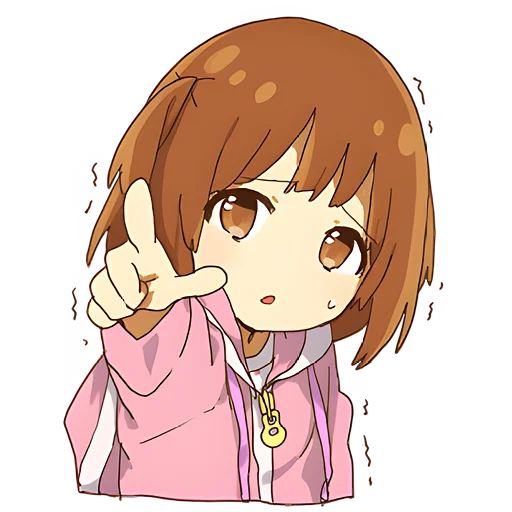 🫵 Стикер «Маленькая тян Little chan» для Telegram