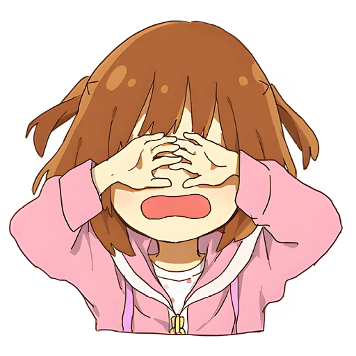 😭 Стикер «Маленькая тян Little chan» для Telegram