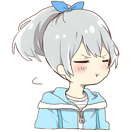 🙅‍♀ Стикер «Маленькая тян Little chan» для Telegram