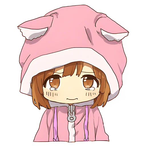😔 Стикер «Маленькая тян Little chan» для Telegram