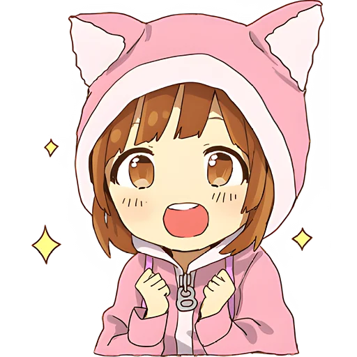 🥰 Стикер «Маленькая тян Little chan» для Telegram