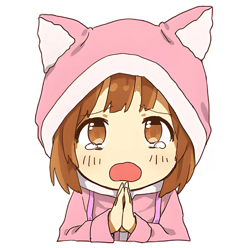 🙏 Стикер «Маленькая тян Little chan» для Telegram