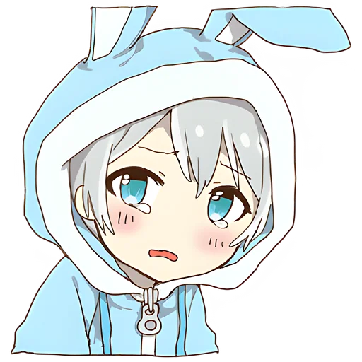 😢 Стикер «Маленькая тян Little chan» для Telegram