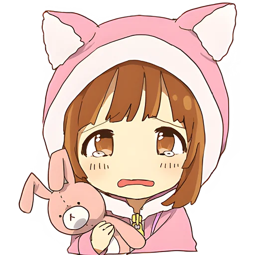 🥺 Стикер «Маленькая тян Little chan» для Telegram