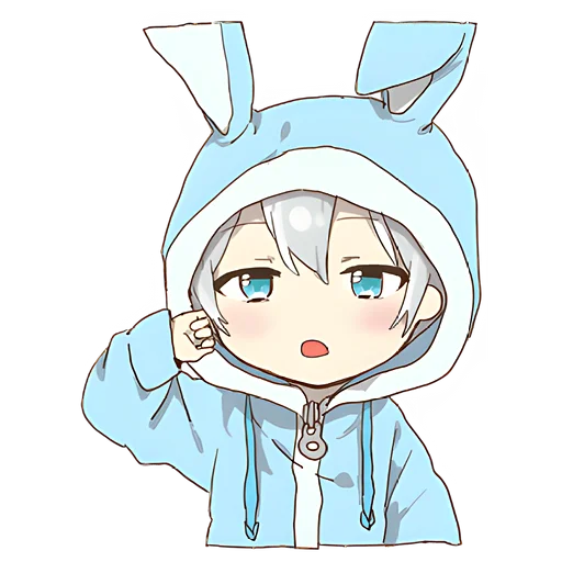 😐 Стикер «Маленькая тян Little chan» для Telegram