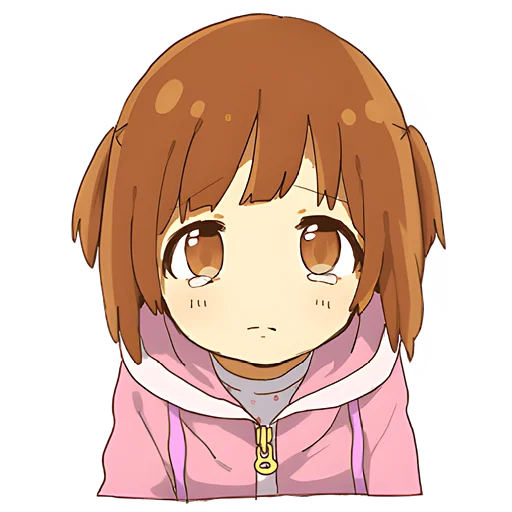 😢 Стикер «Маленькая тян Little chan» для Telegram