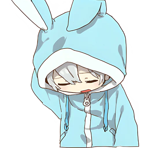 😔 Стикер «Маленькая тян Little chan» для Telegram