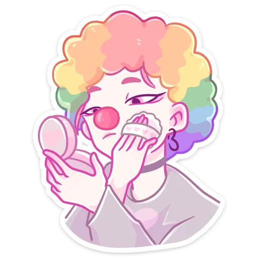🤡 Стикер «Малин сложно спутать с кем-то другим. А удержаться» для Telegram