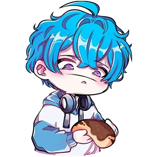 🫤 Стикер «Малин тян и Джем кун Без Текста» для Telegram