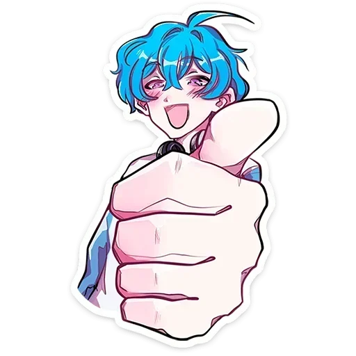 👍 Стикер «Малин тян и Джем кун» для Telegram