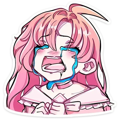 😭 Стикер «Малин тян и Джем кун» для Telegram