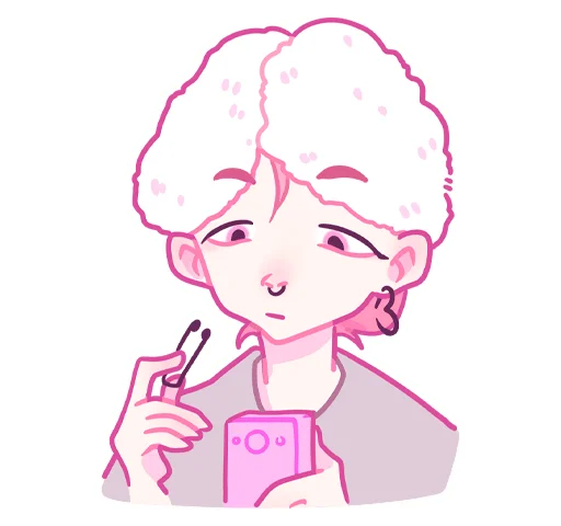 😔 Стикер «малиновый джем без надписей» для Telegram