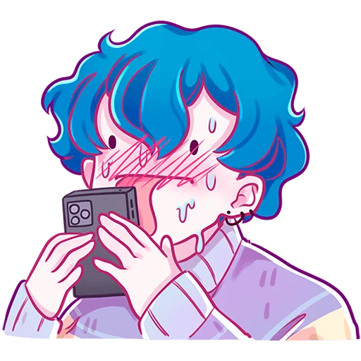 💖 Стикер «Малин и Джем без надписей» для Telegram