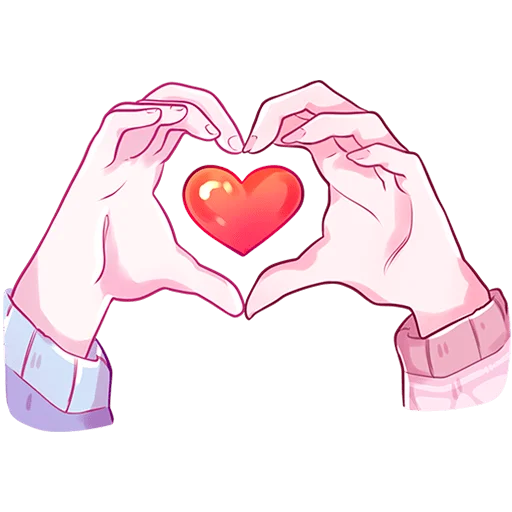 💖 Стикер «Малин и Джем без надписей» для Telegram