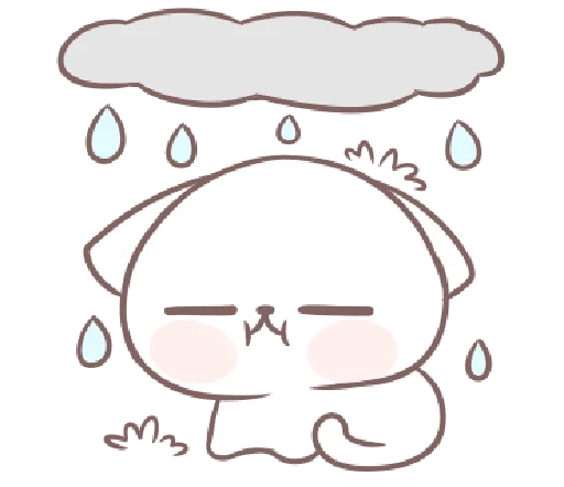 😑 Стикер «mallow puppies ⋆» для Telegram