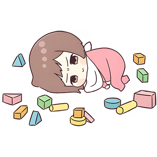 😔 Стикер «Малышка чан» для Telegram