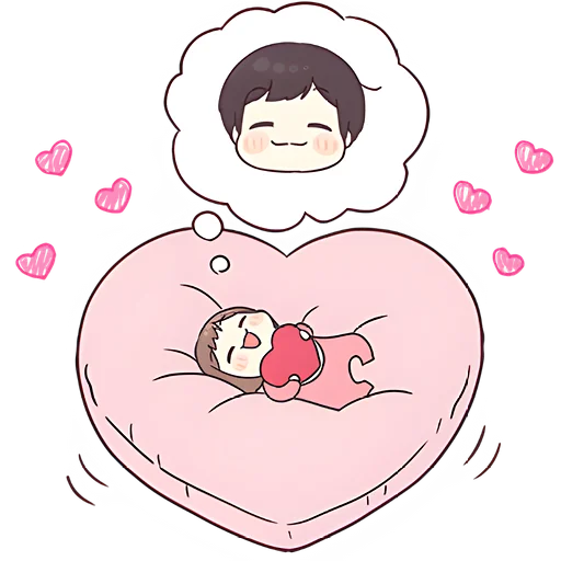 ❤️ Стикер «Малышка чан» для Telegram
