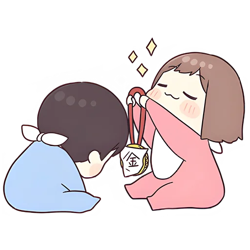 😊 Стикер «Малышка чан» для Telegram