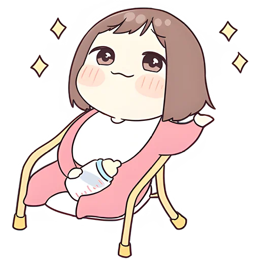 ☺️ Стикер «Малышка чан» для Telegram