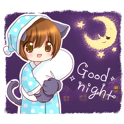 😴 Стикер «Малыш кот» для Telegram