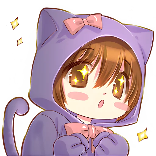 🤩 Стикер «Малыш кот» для Telegram