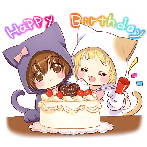 🎂 Стикер «Малыш кот» для Telegram