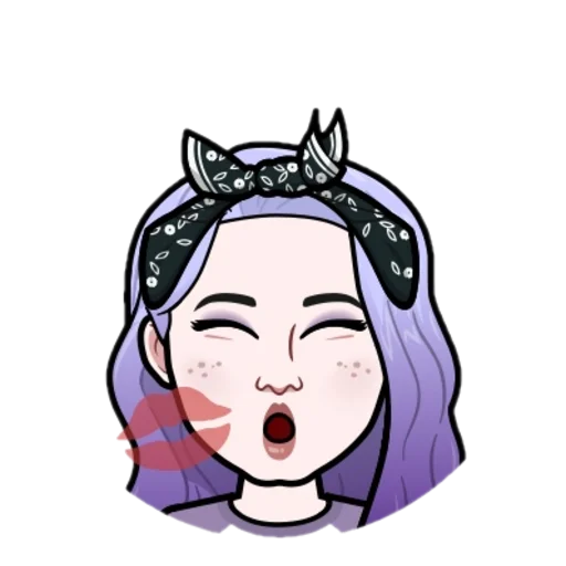 😘 Стикер «Лина Мальвина» для Telegram