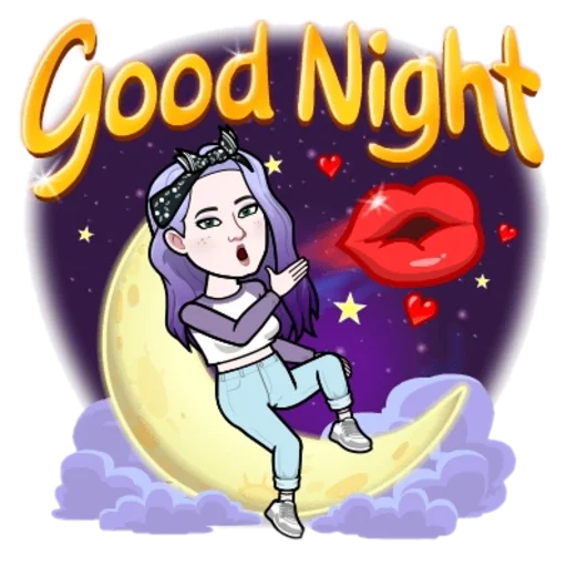 😴 Стикер «Лина Мальвина» для Telegram