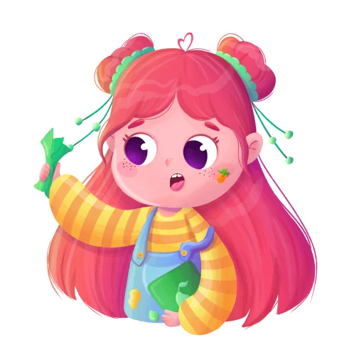 🤑 Стикер «malvine» для Telegram