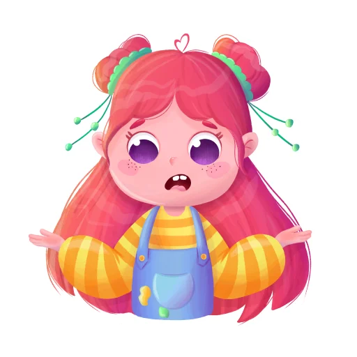😕 Стикер «malvine» для Telegram