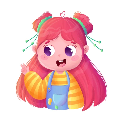 ✌️ Стикер «malvine» для Telegram