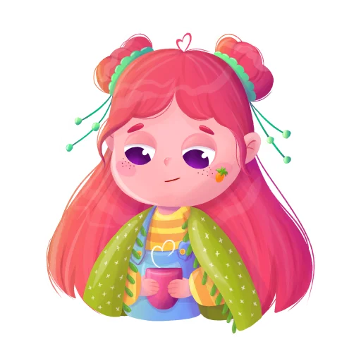 😌 Стикер «malvine» для Telegram