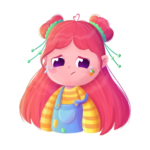 😢 Стикер «malvine» для Telegram