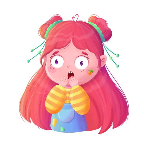 😨 Стикер «malvine» для Telegram