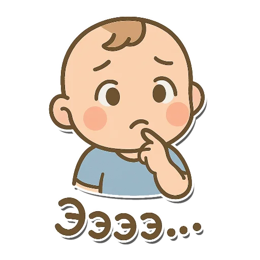 🤔 Стикер «Малыш Леон» для Telegram