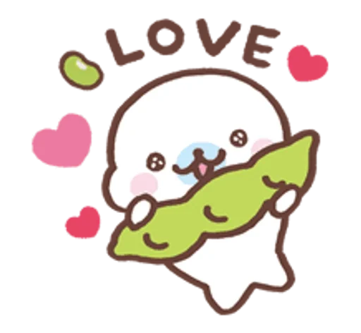 💓 Стикер «Mamegoma» для Telegram